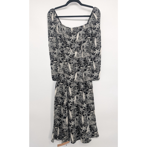 NWT Reformation Sigmund Tropical Printed Crepe Midi Dress Size 0 Lanai #2J456 - Picture 2 of 11